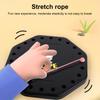 1 Set Kids Rope Untangling Game Twisted Rope Knots Challenge Board Game Logic Thinking Interactive Educational Elastic Rope Unhitching Toy