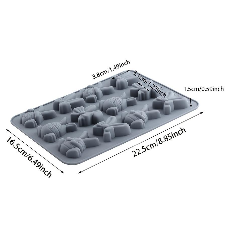 1pc Easter Egg Bunny Ear Shape Easter Silicone Cake Mold Cake Decoration Candy Chocolate Mold Easter Baking Cake Mold