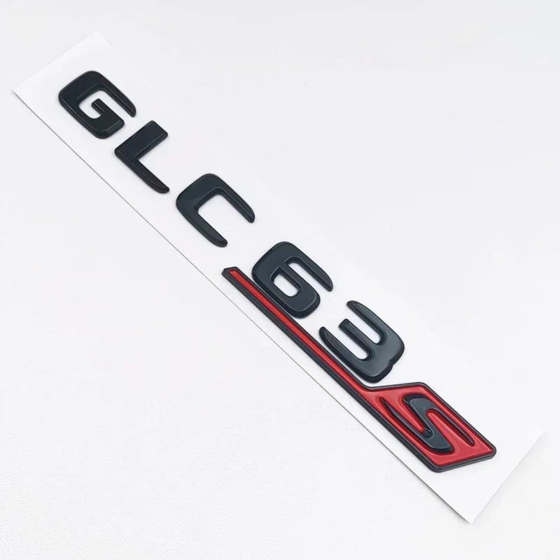 3D ABS Black GLC63S Logo Letters V8 BITURBO 4MATIC Badge Car Rear Star Sticker Trunk AMG Emblem For Mercedes Benz GLC AMG X253