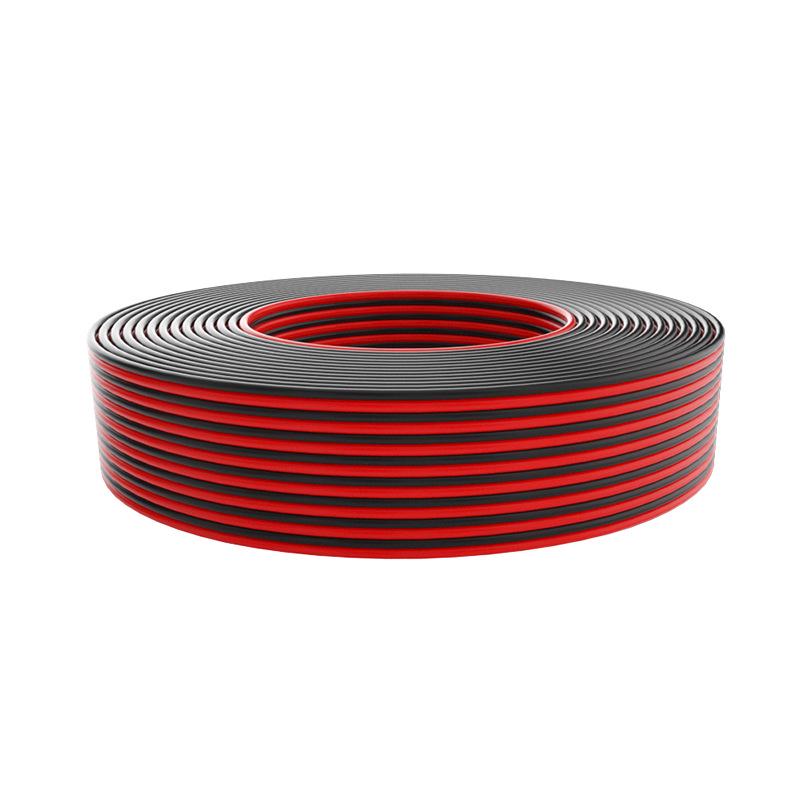 National Standard 0.5 Sq RVB Red/Black Parallel Wire for LED/Outdoor Monitoring, 0.3 LED Light Wire, 0.75 Twin Cord