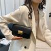 Trendy Small Crossbody Bag For Women Stylish Chain Shoulder Handbag In Black White Coffee Brown Colors