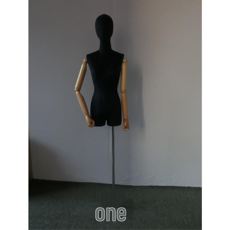 Women's Suede Half-Body Mannequin for Store Display