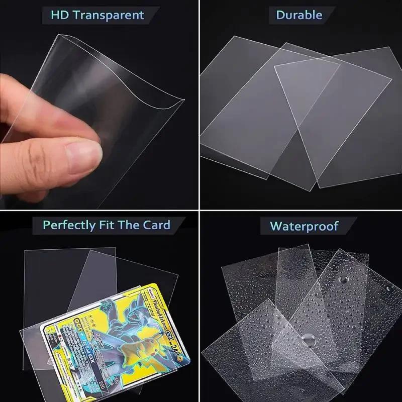 100Pc Standard Card Sleeves Clear Deck Card Protector Sleeve For Trading Card Magic Baseball The Gathering Mtg Board Game Yugioh