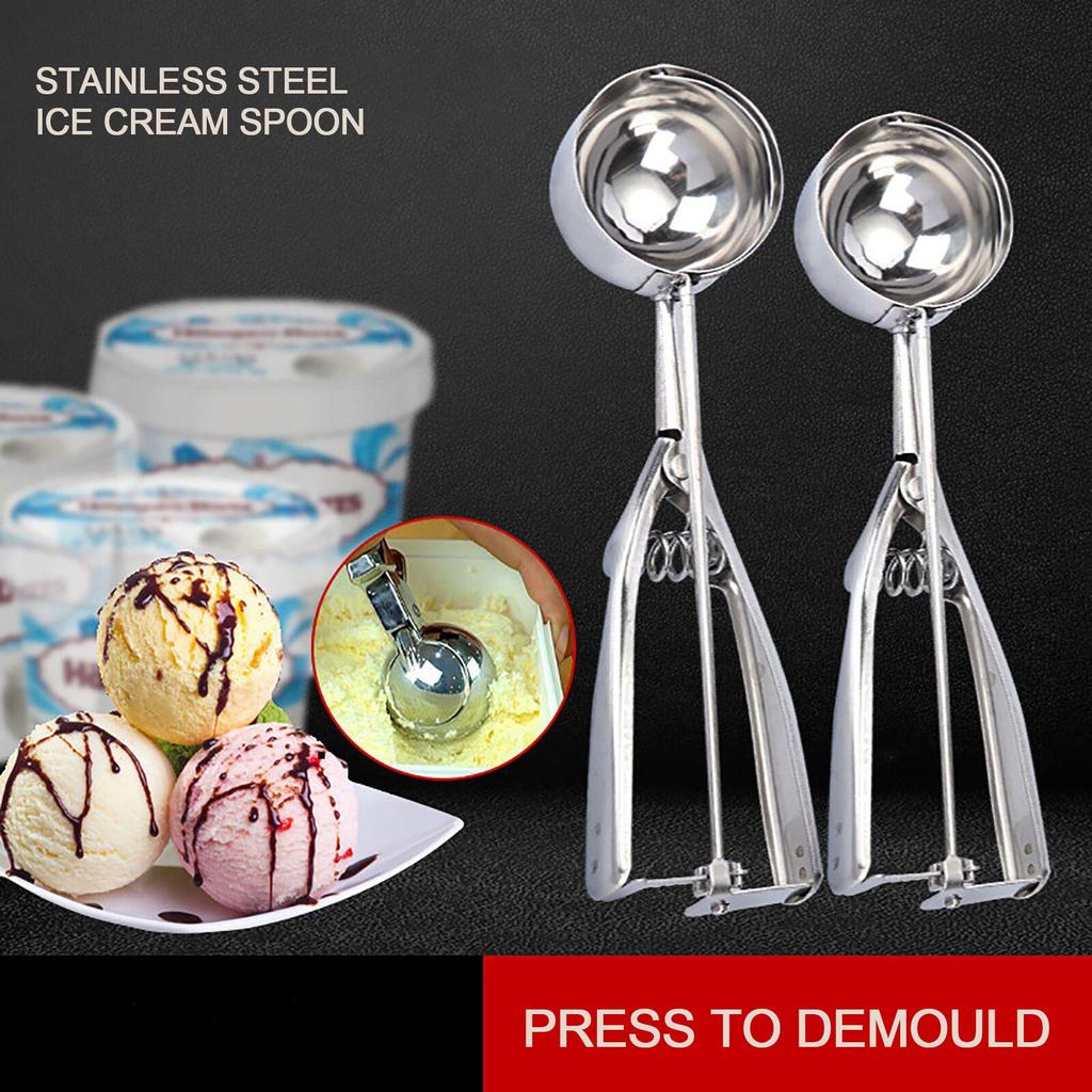 Ball Digger,Cookie Scoop,Ice  Scoop With Trigger-Release 3pcs,Spring Handle
