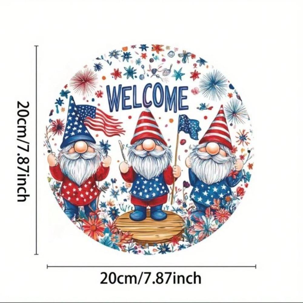 Patriotic Iron Wall Art USA Flag Home Decor Metal Sign
