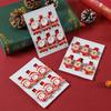 6PCS/SET Popular Christmas cartoon wooden clip with cute and exquisite decoration atmosphere