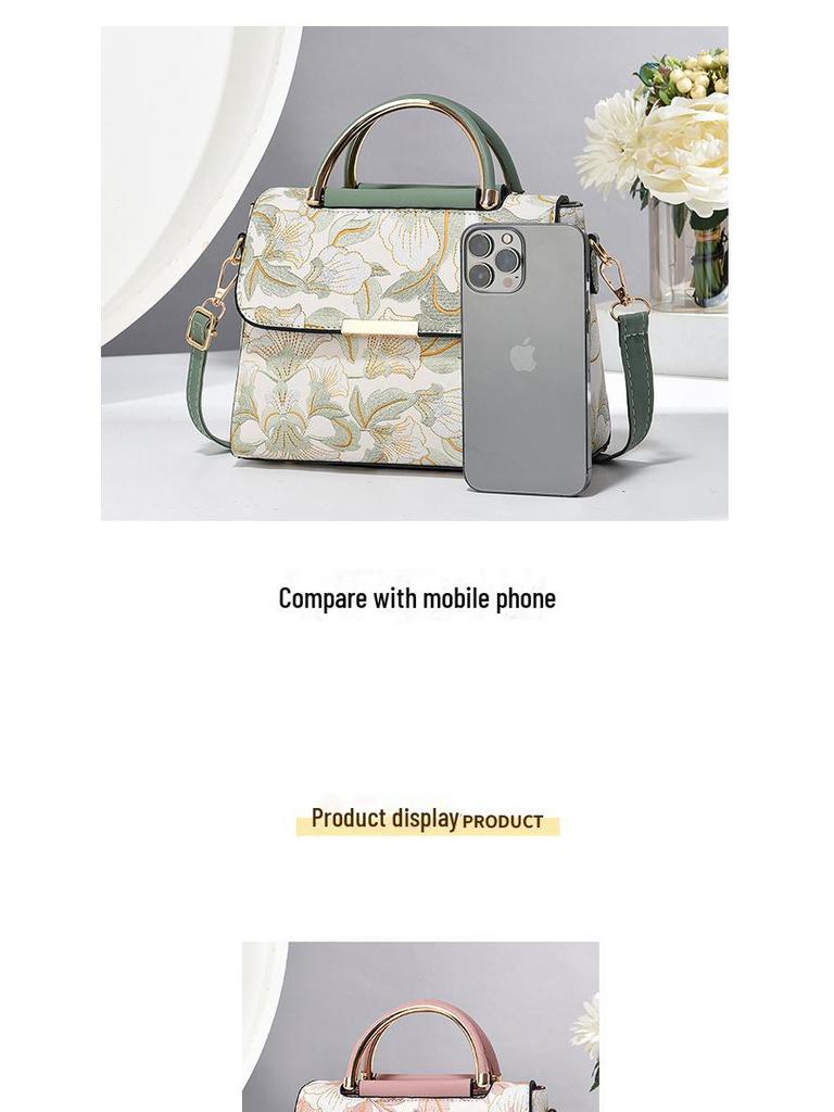 Women's Cross-Border National Style Printed Bag - This Year's Fashionable Shoulder & Messenger Handbag