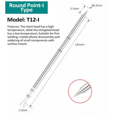 Metal Soldering Iron Tips T12 Soldering Bit Replacement Solder Welding Replacement Tip Kit Electric Soldering Iron
