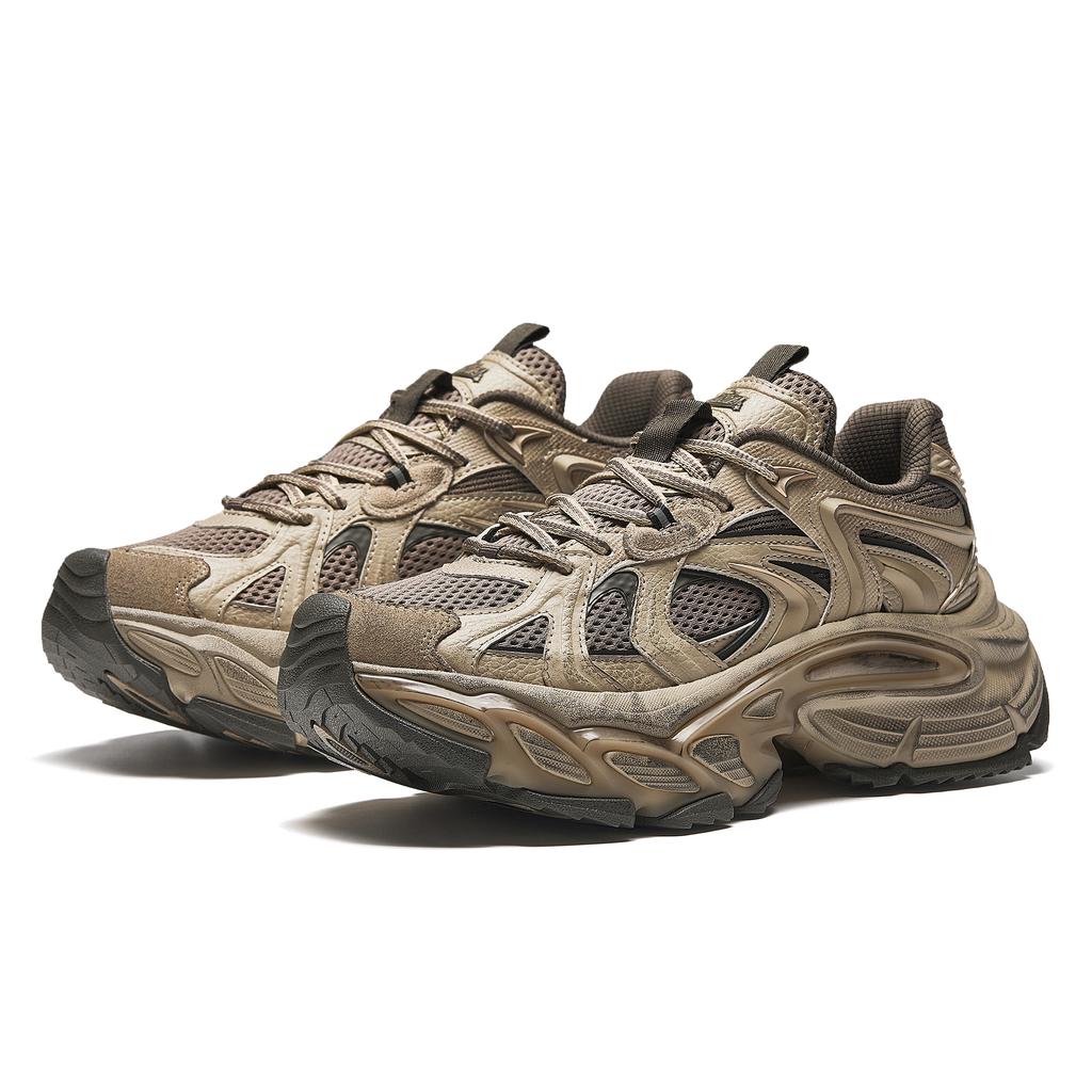 Anta Star Moon 3 Retro Trendy Høydeøkende Slitesterk Sklisikker Lav Sko Herre sneaker Brun 912518891-3