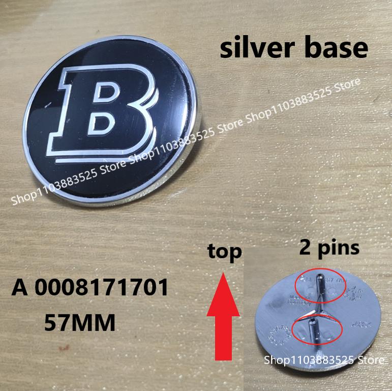 1pcs 38/57mm Car Front Hood Emblem Badge Bonnet For BRABUS W204 W205 W207 W206 W177 W212 W213 W221 W246 GLA GLC CLA Accessories