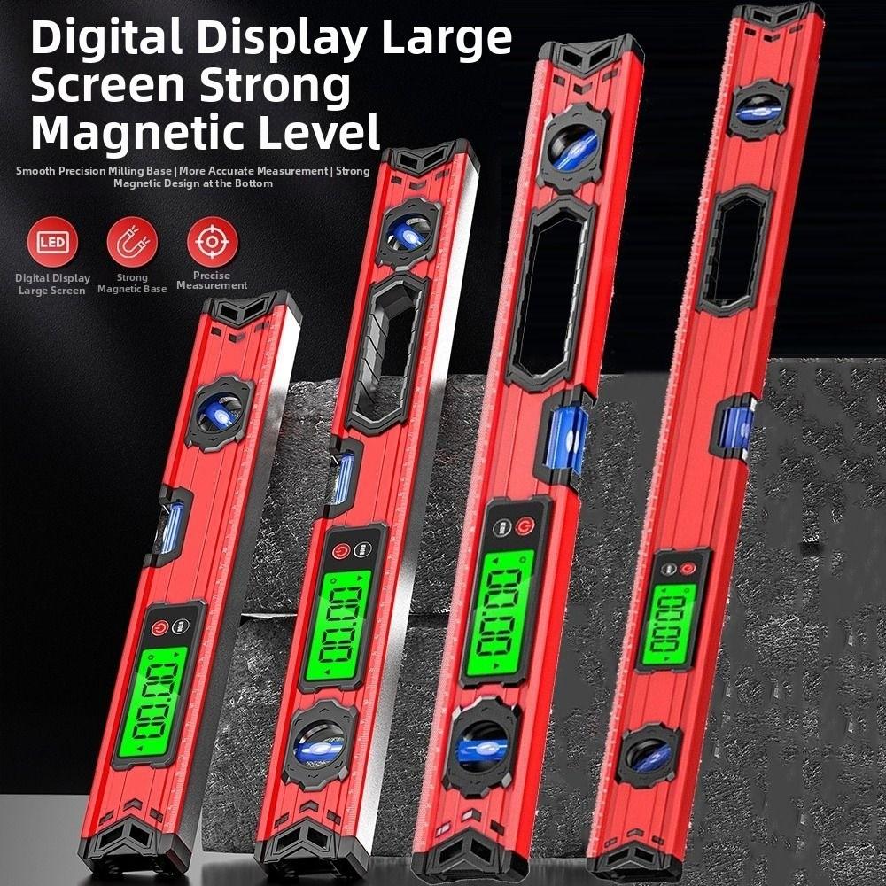 0-90° Range Magnetic Digital Level 30-100cm Electronic Inclinometer Construction Work