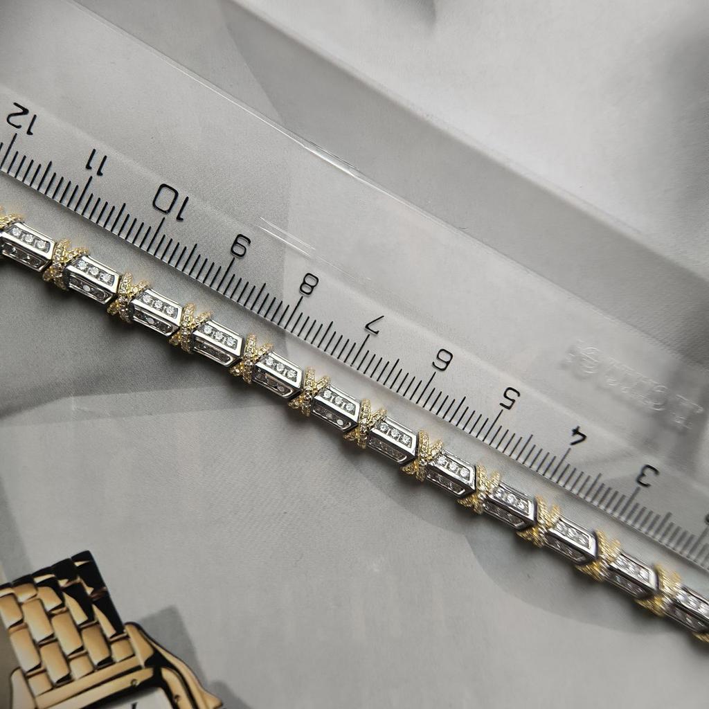 Silberarmband mit Zirkonia, Gewicht des Artikels 16,36 g (2197997)