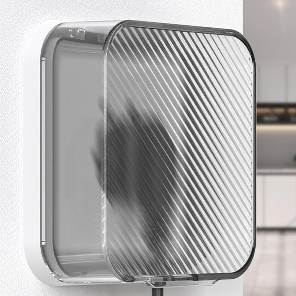 

Водонепроницаемая защитная крышка для выключателя Прозрачный протектор розетки Крышка для электрической вилки для ванной комнаты белый