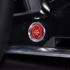Red Carbon Fiber Engine Start Push Button Trim Accessories For Corvette C8 20-25