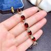 Gold-Plated Ruby-Toned Gemstone Bracelet for Women: Influencer-Favorite Fashion Jewelry
