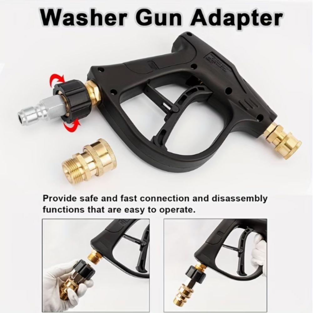 2 stuks Snelkoppeling Hogedrukreiniger Adapter Set Hogedrukreiniger Connector Hogedrukreiniger
