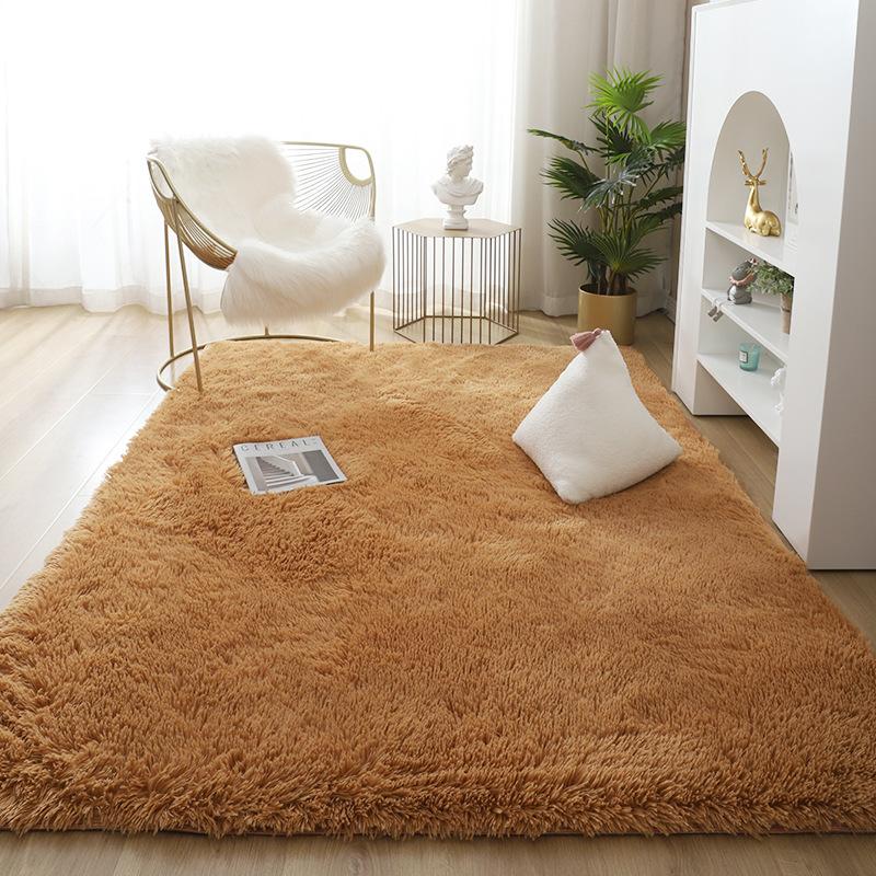 Soft Fluffy Carpet Pink Yellow White Multicolored Rug Decoration Bedroom Girl Large Carpet Plush For Living Room Mat Shaggy