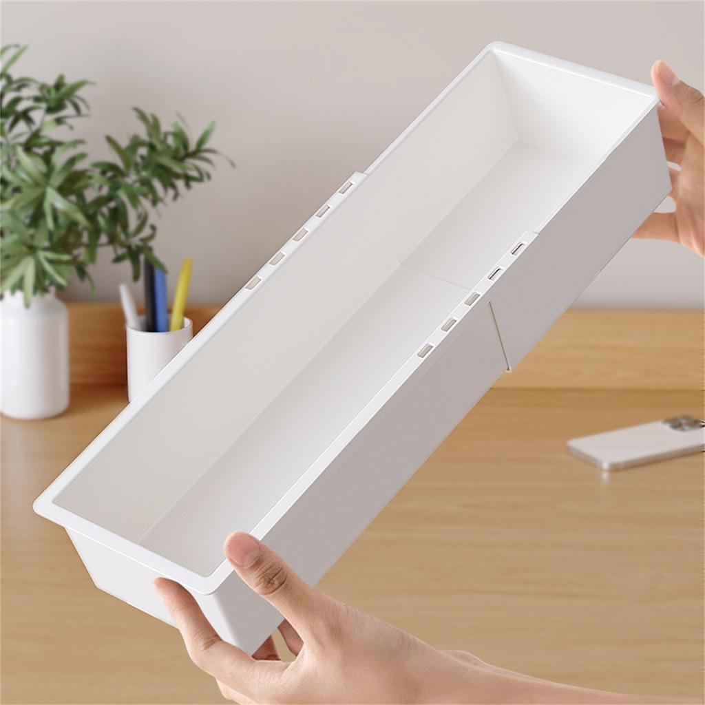 Universal Extendable Drawer Organizer Durable Plastic Multi-Size Desk Drawer Organizer for Makeup Cosmetic Bedroom Dressers Tool