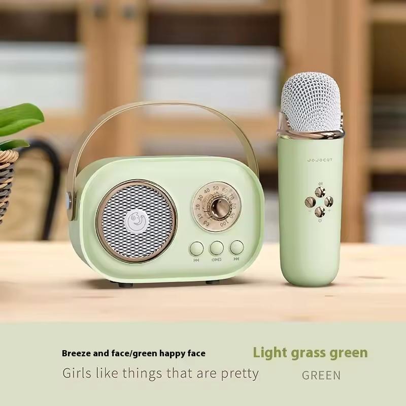Bezprzewodowy Przenośny Głośnik Bluetooth do Karaoke z Mikrofonem Radio FM Maszyna Mini Pudełko Dźwiękowe Muzyczne Caixa De Som Mała Kolumna Mp3