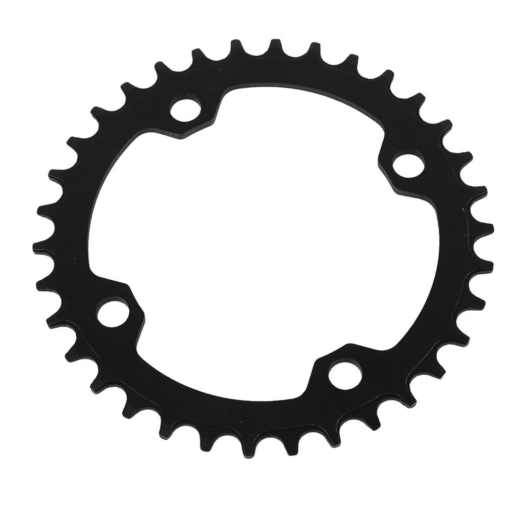 32Celsius34Celsius36Celsius38T BCD 104 Mountain Bike Steel Single Crank Chain   Repair Parts (Black 32T)