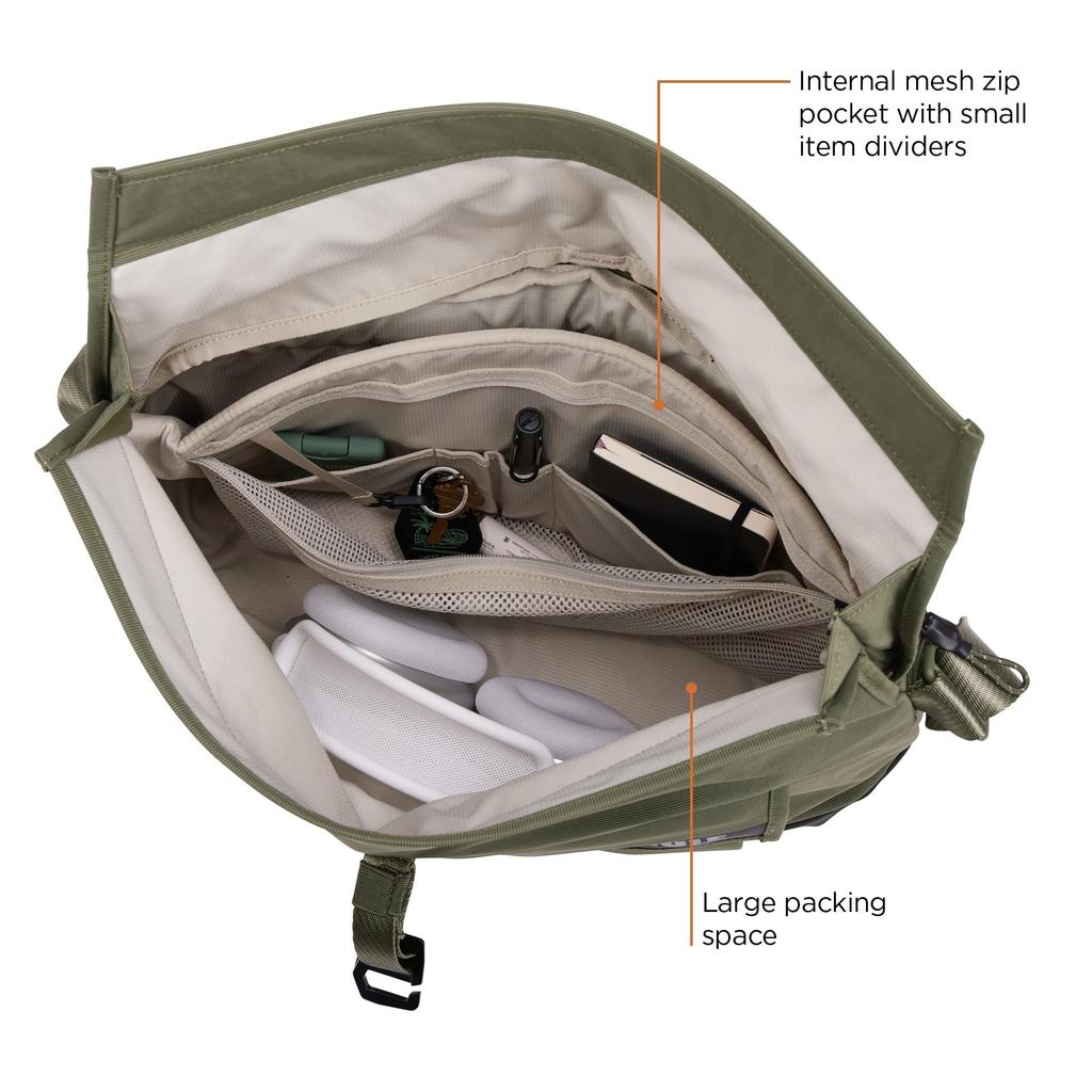 Thule Paramount Crossbody 14L taška přes rameno, Soft Green, 3205008