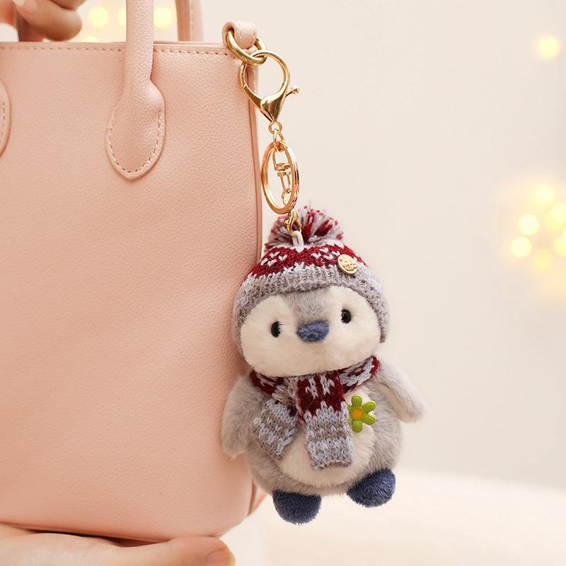 Niedlich niedlich Schal Pinguin Puppe Plüschtier kleiner Pinguin Puppe Mädchen Tasche Kinder Beruhigungspuppe