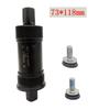 Fiets trapas 73 bij 118 mm ISO Vierkant Gat Twee Bouten Legering Materiaal Deel