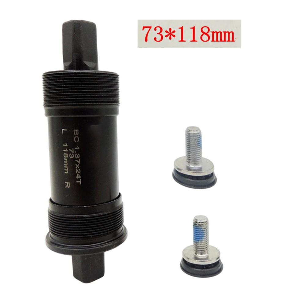 Fiets trapas 73 bij 118 mm ISO Vierkant Gat Twee Bouten Legering Materiaal Deel