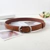 Imitation Leather Women Belt Adjustable Length Pin Buckle Waistband Dress Shirt Tops Belt Fashion Accessories