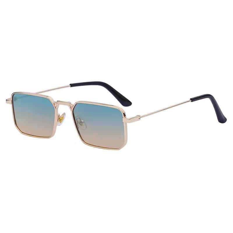 High Quality Rectangle Sunglasses Women Metal Frame Glasses Vintage Brand Square Sun Glasses for Men Shades Female Eyewear