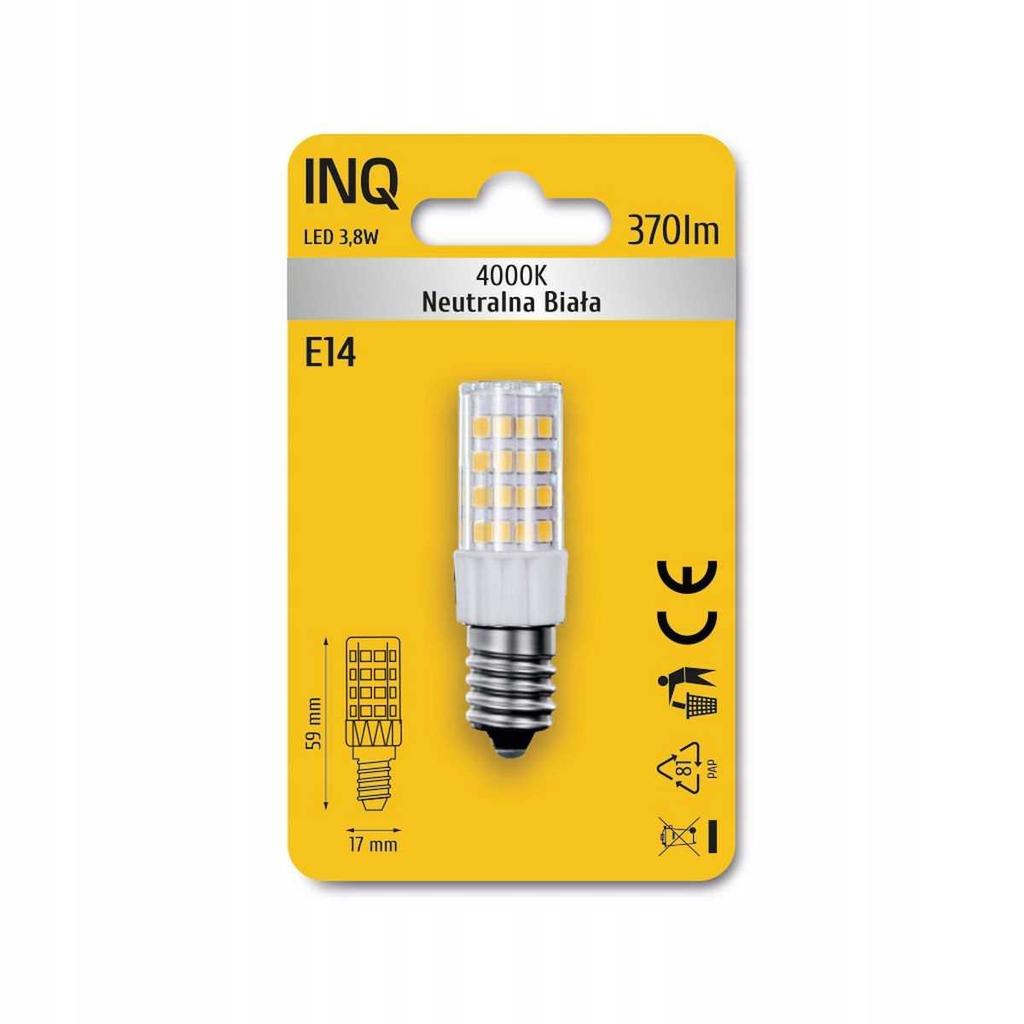 Lampa Led E14 3,8W 370Lm 4000K Okap Inq