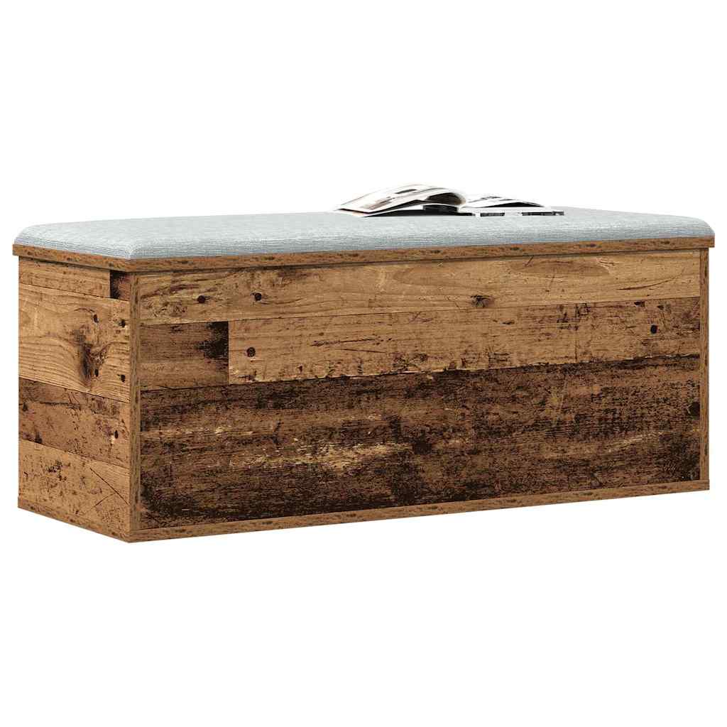 Storage Box Reclaimed Wood Look 90 x 35 x 35 cm Engineered Wood