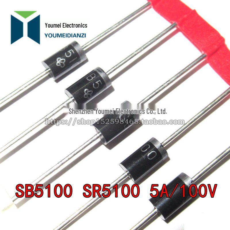 Direct Plug-in Schottky Diode SB5100 SR5100 5A/100V DO-27 Available