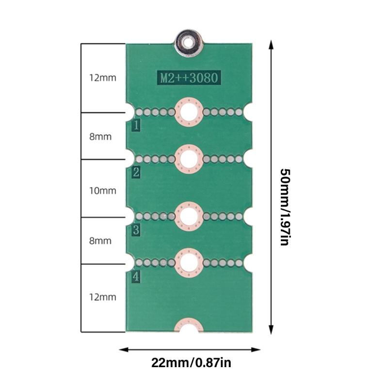Extended Transfer Card 2230 2242 2260 to 2280 SSD Adapter Solid States Drive Extension Holder Bracket