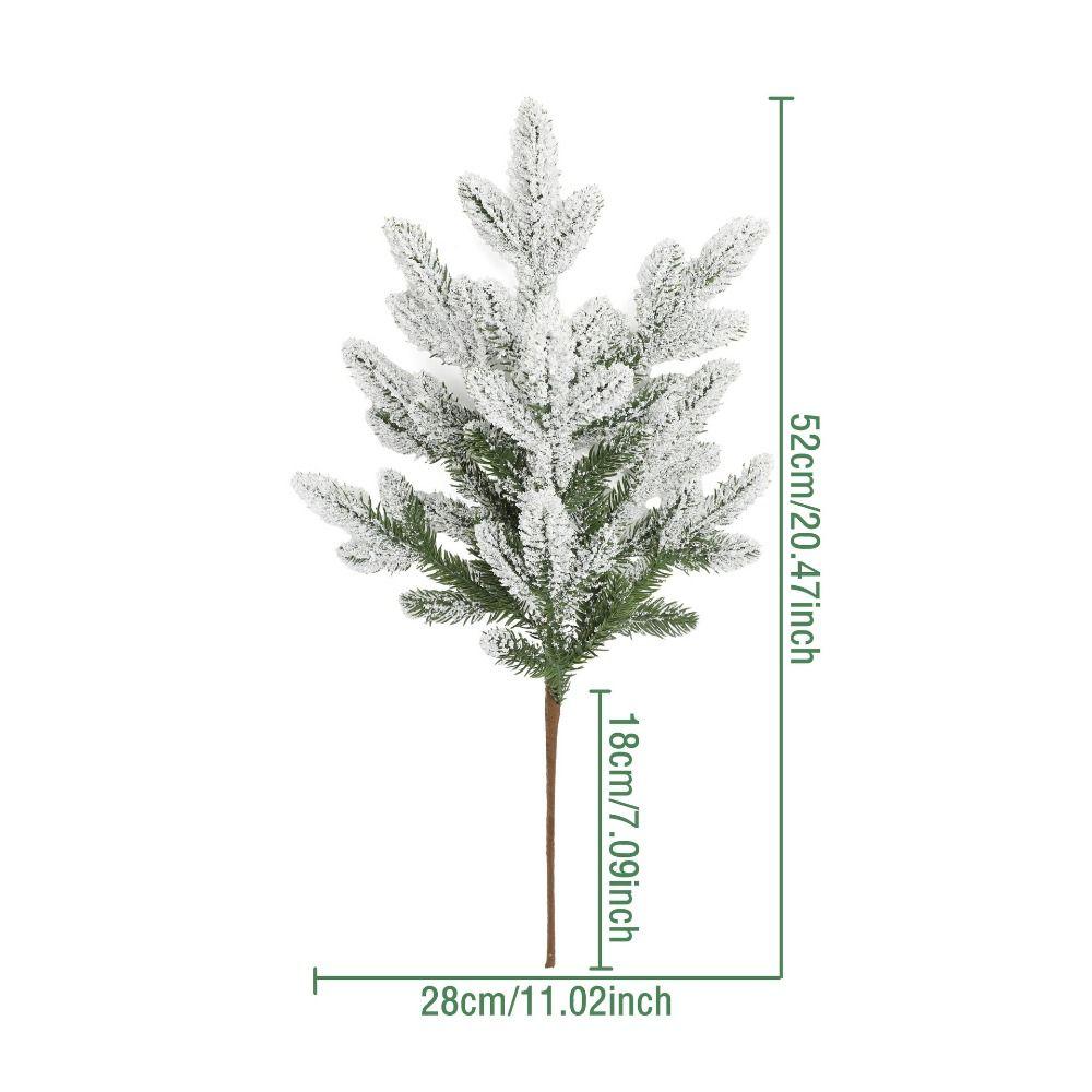 DIY Wreath Simulation Ceder Branches Plastic Christmas Pine Stem  Home Decoration