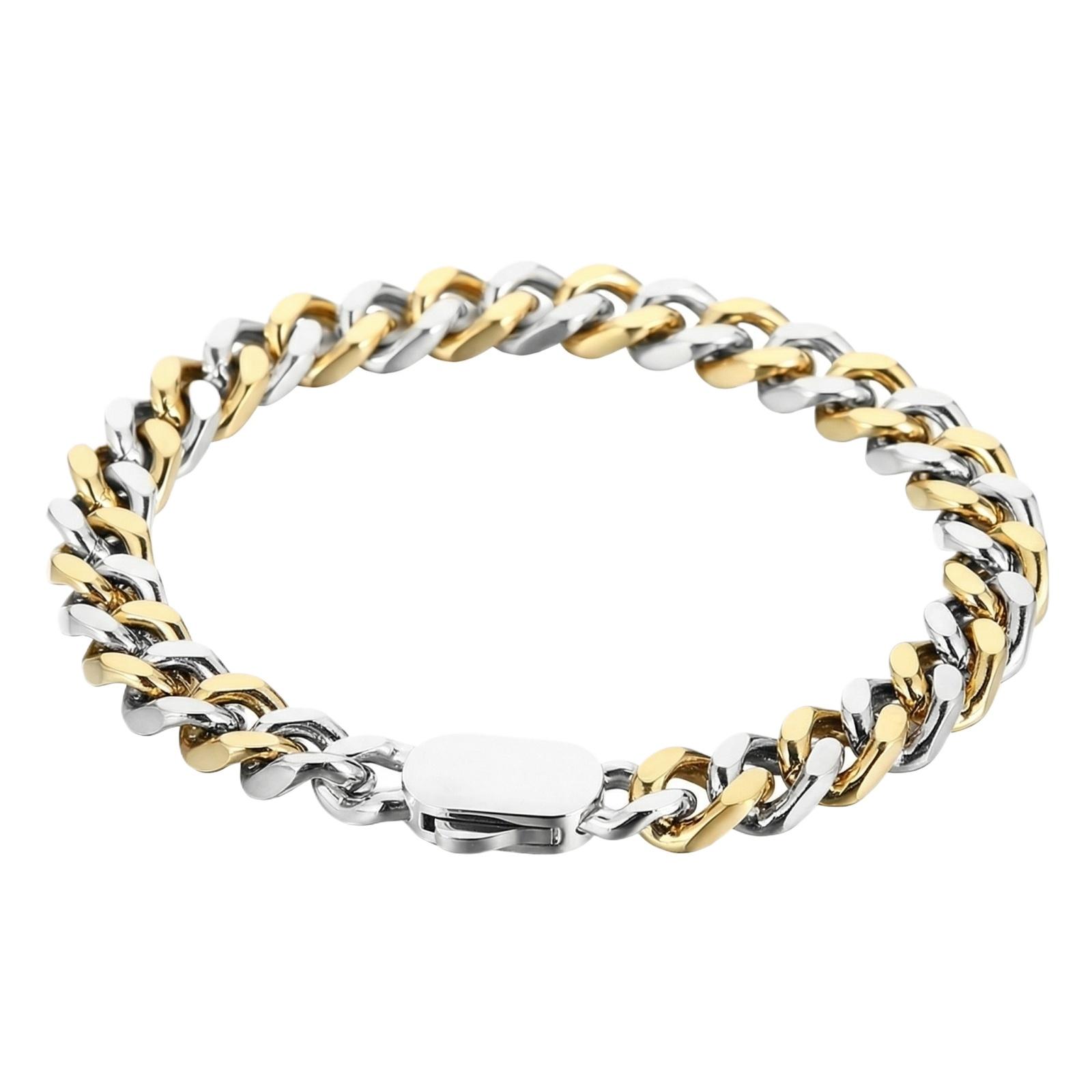 

Hip Hop Stainless Steel Cuban Chain Oval Buckle Geometric Titanium Steel Men Jewelry One Size
