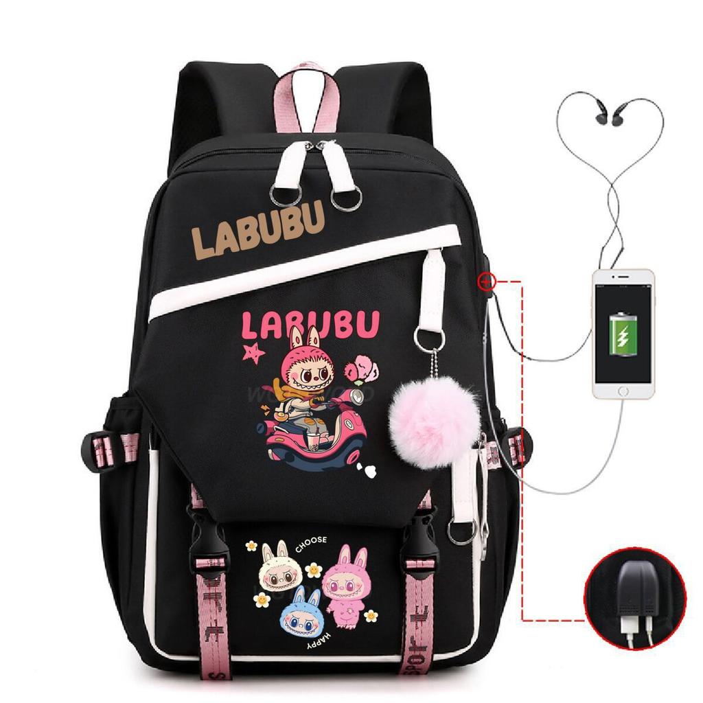 New Printed Junior High School Students Schoolbag Large-capacity Spine Backpack