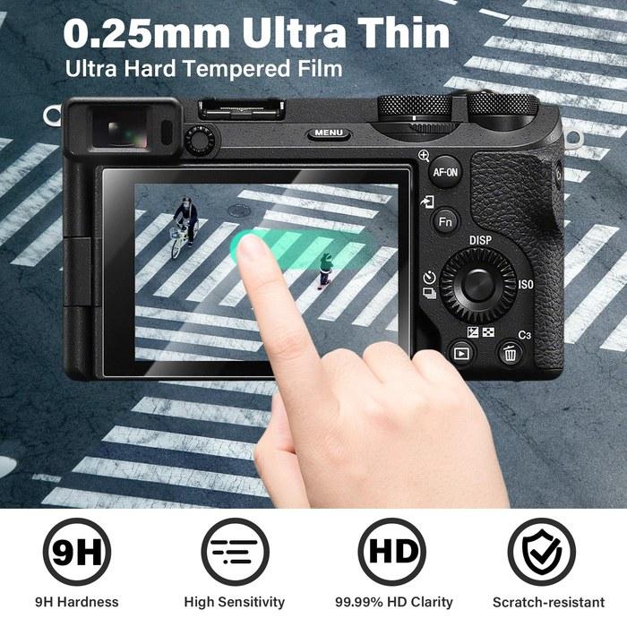 VOVMOEYA Instax Mini Liplay Camera Case, [2-Piece] Tempered Glass Film Included, Full Cover Cheki Mini Liplay Body Case for Fujifilm mini