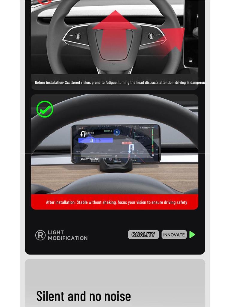 Tesla Model 3/Y Dashboard Silicone Phone Holder