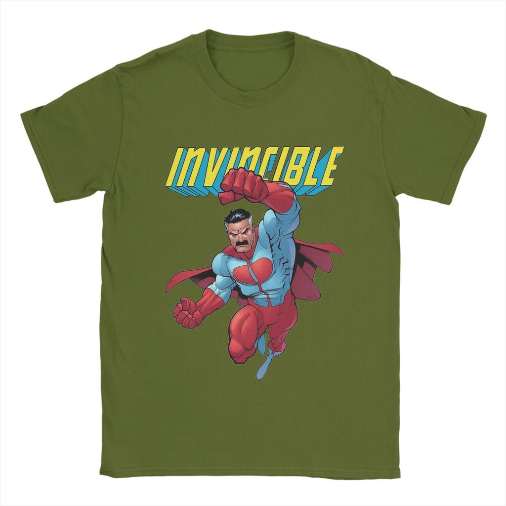 Men's invincible  Omni Man T Shirt  Pure Cotton Tops Funny Short Sleeve Round Neck Tee Shirt Gift Idea T-Shirt