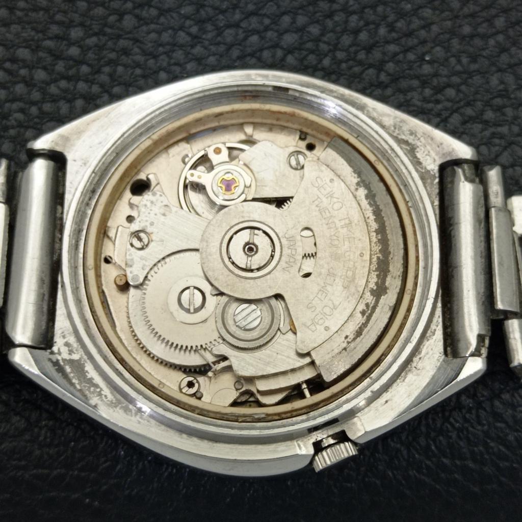 GENUINE VINTAGE SEIKO 5 AUTOMATIC 7019A JAPAN MENS BLACK DIAL WATCH a701910-5 R207-a701910