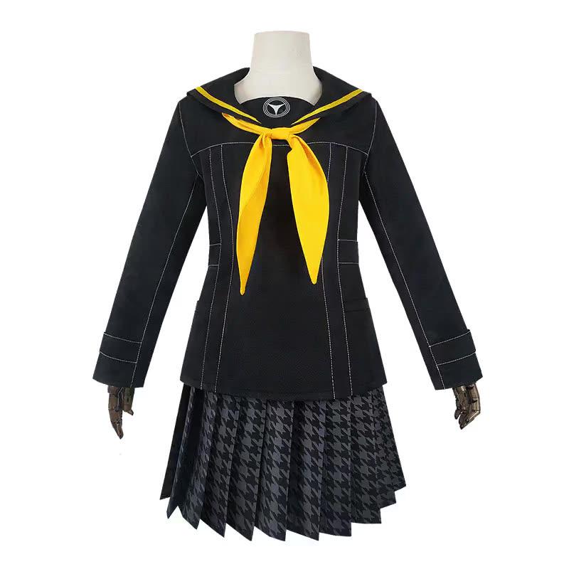 nouveau jeu Kujikawa Rise perruque de jeu de rôle personnage 4 or uniforme JK féminin ensemble marin Halloween carnaval Jyoshi Koukous S yellow