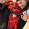 65 * 200cm Autumn And Winter New Women'S Versatile Simple Large Tassel Imitation Cashmere Double Sided Scarf For Warmth And Atmosphere, Shawl
