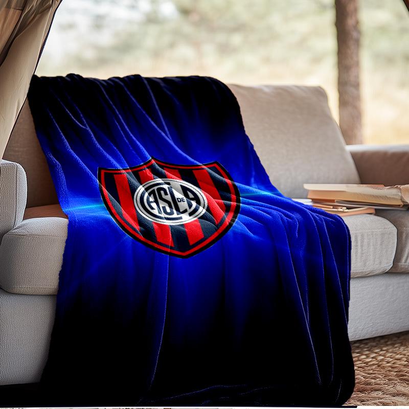 Club Atletico San Lorenzo Blanket Outdoor Flannel Blanket for Camping, Hiking, Garden Parties, Picnic Essentials,gift for family and friends