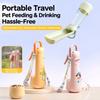with Detachable Strap Pet Water Bottle 2-in-1 Pet Drinking Bottle Cute Pet Feeder  Pets Using