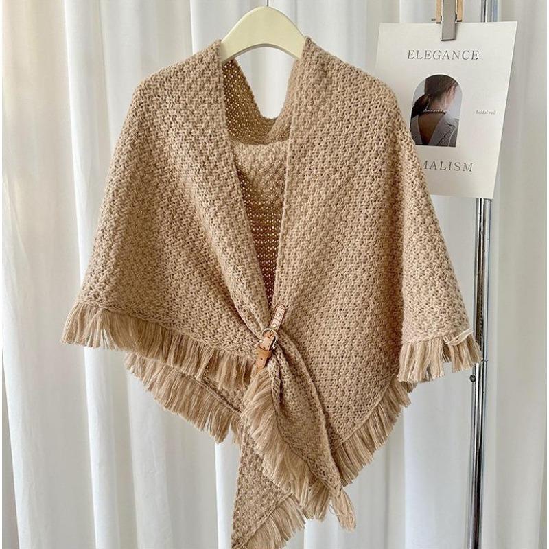 Elegant Triangular Shawl Scarf For Women Spring Autumn Winter