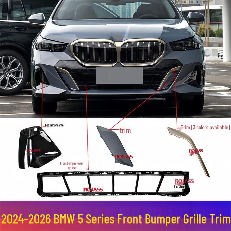 2024 BMW 5 Series G60 Front Bumper Fog Light Vent Grille Trim