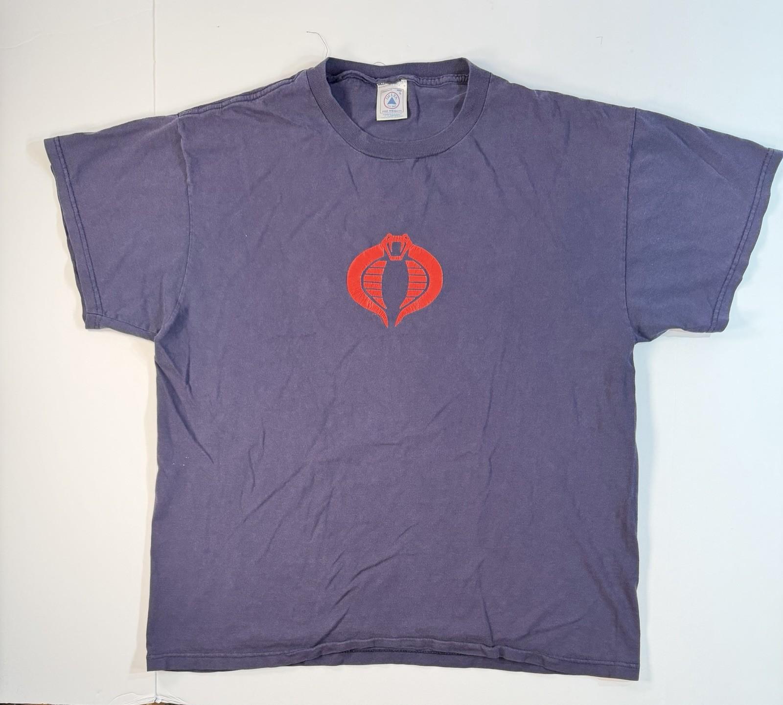 GI Joe Cobra Logo T Shirt Mens Large Delta Pro Weight Vintage Unisex T-Shirt XXXL