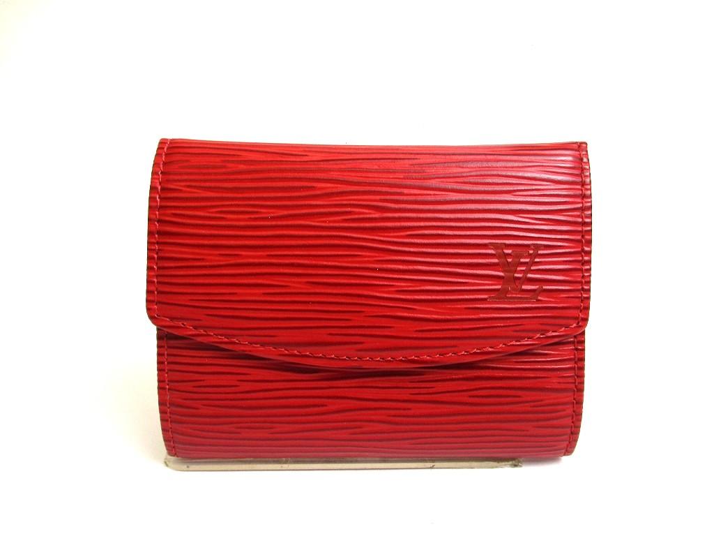 

Authentic LOUIS VUITTON Epi Red Leather Coin Purse #a665 Refurbished