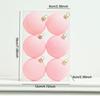 Flocked Christmas Ball Set, Christmas Tree Hanging Ornaments for Holiday and Party Decor